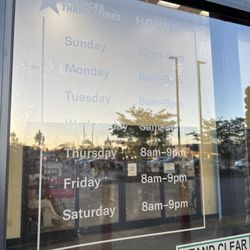 America’s Thrift Store - Hours