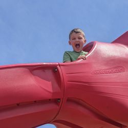 Parma Town Hall Park - L loves slides which they have plenty of!
