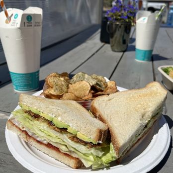 Brisbane Lunch Truck - Vegan BLT, umami potato chips, Citrusade in compostable packaging - Food Trucks Near Me - Brisbane, California Brisbane Lunch Truck - Vegan BLT, umami potato chips, Citrusade in compostable packaging - Food Trucks Near Me - Brisbane, California
