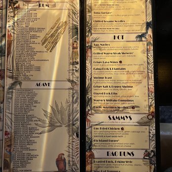Bar Hana - Menu - Bars Near Me - Sarasota, Florida