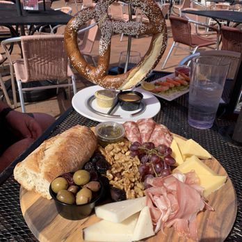 Willow Creek Winery - Built your own charcuterie board and jumbo pretzel with both dips (mix them!) - Wineries Near Me - West Cape May, New Jersey Willow Creek Winery - Built your own charcuterie board and jumbo pretzel with both dips (mix them!) - Wineries Near Me - West Cape May, New Jersey