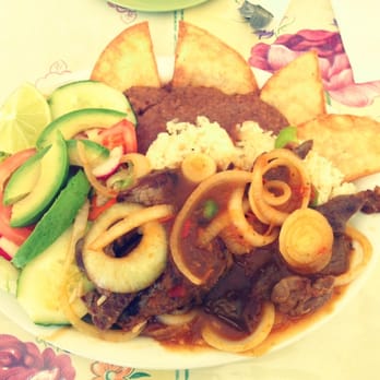 Las Tunas Restaurant - Steak with Onions. A full meal for 8,50 - Salvadoran Near Me - Los Angeles, California Las Tunas Restaurant - Steak with Onions. A full meal for 8,50 - Salvadoran Near Me - Los Angeles, California