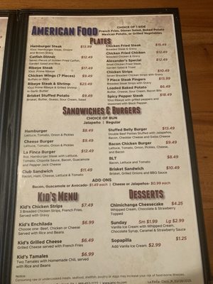 Menu photo 2 La Finca Cisco, TX