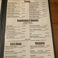 La Finca - Menu 3-30-25