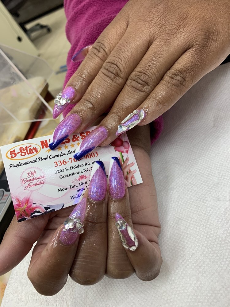 5 STAR NAILS & SPA Updated August 2024 33 Photos 3203 S Holden Rd, Greensboro, North