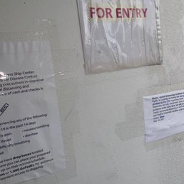 Must wear mask to enter