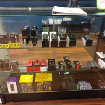 Inline Vape Canton - a display case with various vapes - Vape Shops Near Me - Canton, Michigan
