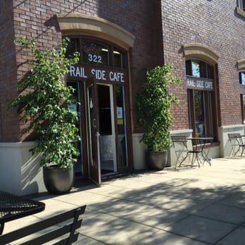 Rail Side Cafe - The front of the cafe. So cute. - Coffee & Tea Near Me - San Dimas, California Rail Side Cafe - The front of the cafe. So cute. - Coffee & Tea Near Me - San Dimas, California