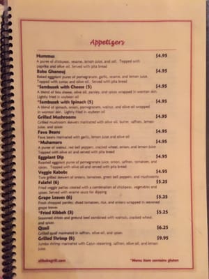 Menu photo 6 Ali Baba Grill Golden, CO Menu photo 6 Ali Baba Grill Golden, CO