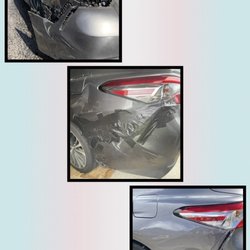 Aiea Collision Center - Damage; duct tape era; back to normal!