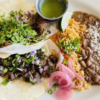 Tight Tacos Kaimuki - Two Taco Plate $12 Includes choice of protein, Spanish rice, beans, salsa verde and pickled onions. - Tacos Near Me - Honolulu, Hawaii Tight Tacos Kaimuki - Two Taco Plate $12 Includes choice of protein, Spanish rice, beans, salsa verde and pickled onions. - Tacos Near Me - Honolulu, Hawaii