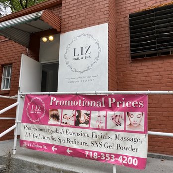 Liz Nail & Spa - Back entrance from parking lot - Nail Salons Near Me - Flushing, New York