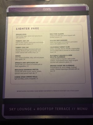 Menu photo 6 The Sky Lounge & Rooftop Terrace Boston, MA