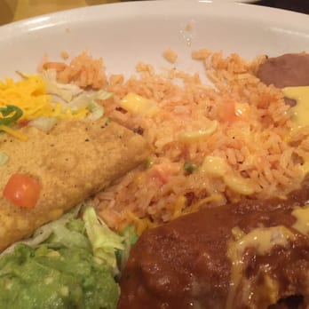 Casa Garcia's - Pflugerville - My enchilada combo plate.  I'm sorry, I started before I remembered to take a picture. - Tex-Mex Near Me - Pflugerville, Texas