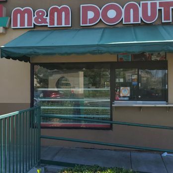 M & M Donuts - Front- due to covid the walk up window is closed. Drive thru only - Donuts Near Me - Anaheim, California