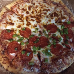 Small half cheese half pepperoni/pepper pizza Small half cheese half pepperoni/pepper pizza