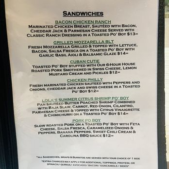 Chive - Menu - Salad Near Me - Vero Beach, Florida