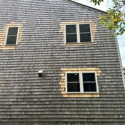 New vinyl windows installed.
