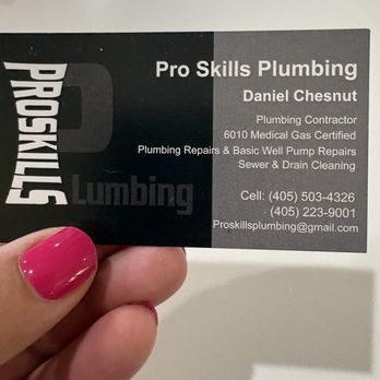 Pro Skills Plumbing - Business card - Plumbing Near Me Pro Skills Plumbing - Business card - Plumbing Near Me