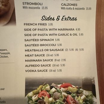 Rossini By Chef Rocco - Menu 10/25 Stromboli, calzones, sides - Pizza Near Me - Port Charlotte, Florida