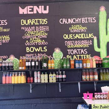 Mary's Botanitas - Menu on wall - Mexican Near Me - Woodstock, Virginia Mary's Botanitas - Menu on wall - Mexican Near Me - Woodstock, Virginia