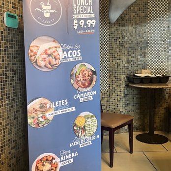 Los Colegas - a menu for lunch specials - Seafood Near Me - El Paso, Texas