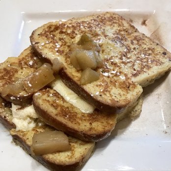 Café Muse - Stuffed French Toast w/Mascarpone & Spiced Pears - Breakfast & Brunch Near Me - Royal Oak, Michigan
