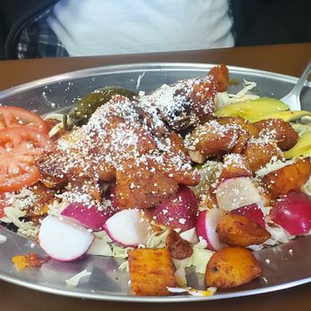 Molcajetes Apatzingan - a plate of food - Mexican Near Me - Sacramento, California