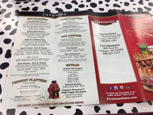 Menu photo 1 Firehouse Subs Madison, WI