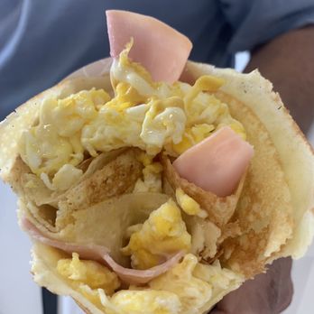 Eight Turn Crepe - Pasadena - Savory option ham, egg and cheese. - Creperies Near Me - Pasadena, Texas
