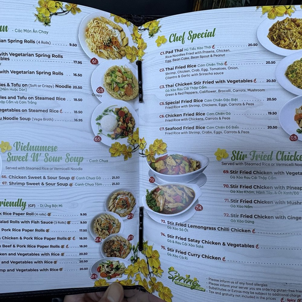 Spring Vietnamese Cuisine - Menu - Vietnamese Near Me - Calgary, Alberta Spring Vietnamese Cuisine - Menu - Vietnamese Near Me - Calgary, Alberta