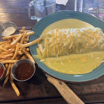 Compadres Cantina - Surf and turf burrito wet - Mexican Near Me - Ontario, California