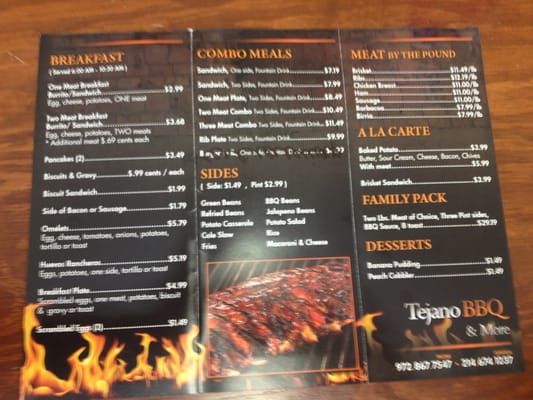 Menu photo 7 Tejano BBQ & More Dallas, TX Menu photo 7 Tejano BBQ & More Dallas, TX