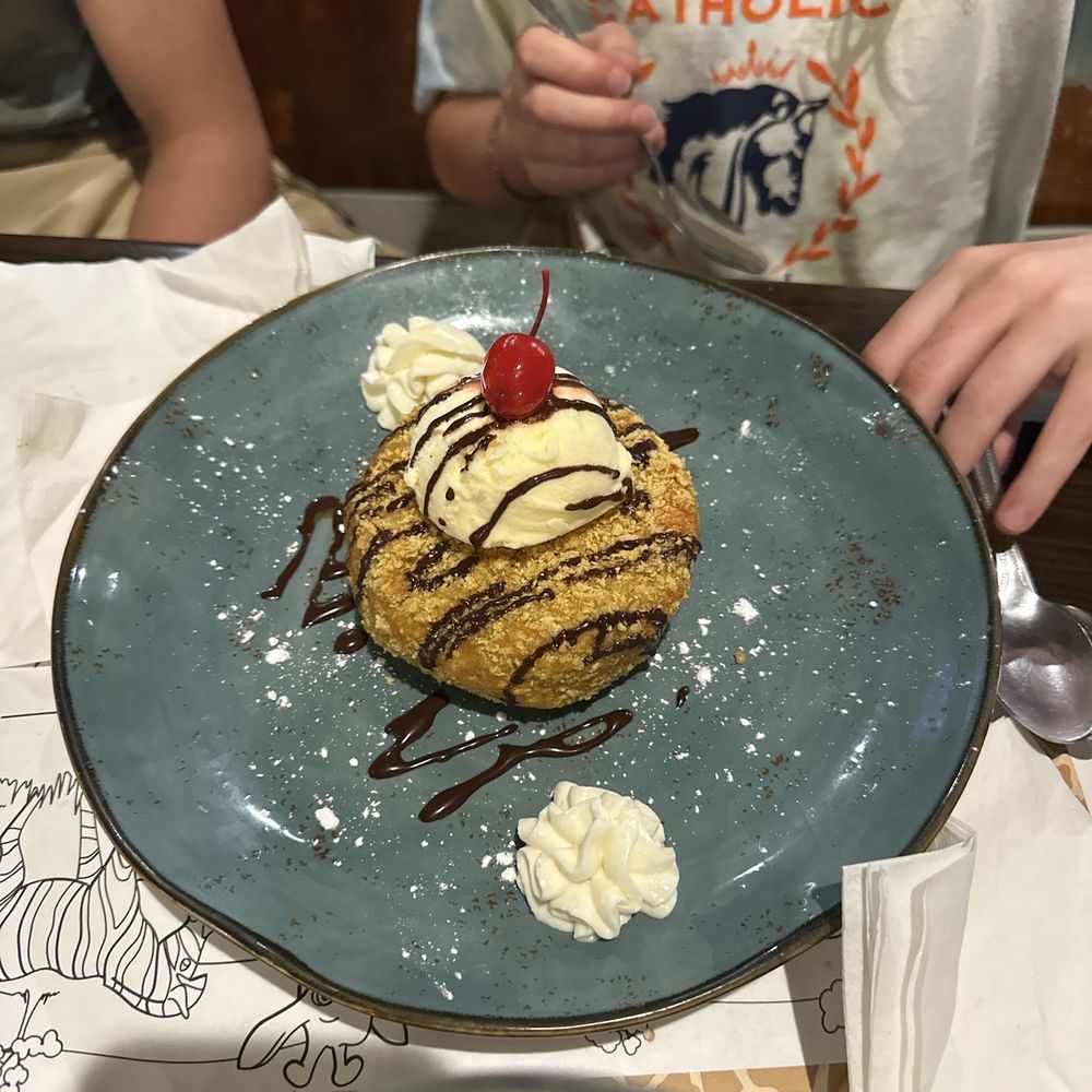Fried ice cream. Fried ice cream.