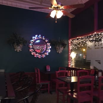 Red Brick Pub - tables and chairs with lights on them - Pubs Near Me - Rochelle, Illinois Red Brick Pub - tables and chairs with lights on them - Pubs Near Me - Rochelle, Illinois