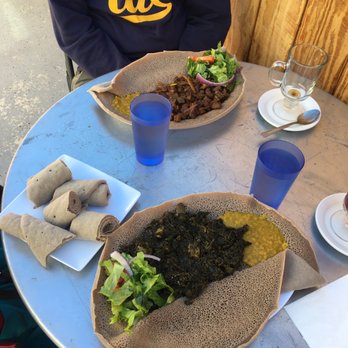 Shewhat - Chicken Tibsy and Spinach and Lamb Tibsy - Ethiopian Near Me - Oakland, California Shewhat - Chicken Tibsy and Spinach and Lamb Tibsy - Ethiopian Near Me - Oakland, California