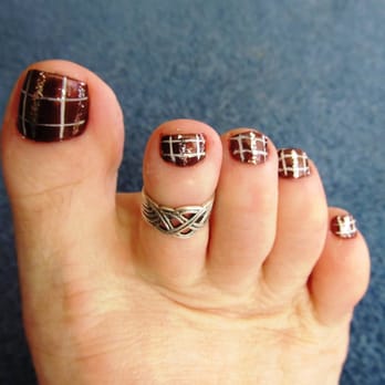 Vogue Nails - Toe design done by Lena Great Job! - Nail Salons Near Me - Riverside, California