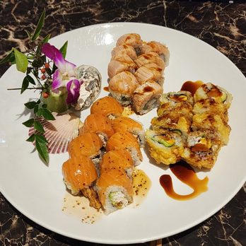SkyBay Sushi - Scottland Roll, Asparagus Snow Roll, and Deep Fried Philly Roll - Sushi Bars Near Me - Costa Mesa, California SkyBay Sushi - Scottland Roll, Asparagus Snow Roll, and Deep Fried Philly Roll - Sushi Bars Near Me - Costa Mesa, California