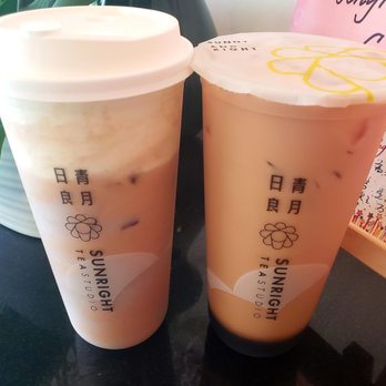 Sunright Tea Studio - Taro & Sunright milk teas - Bubble Tea Near Me - Fullerton, California