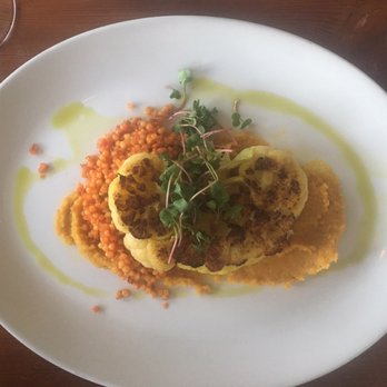 South Edison - Grilled cauliflower vegetarian a little spicy but the curry is sweet - Seafood Near Me - Montauk, New York South Edison - Grilled cauliflower vegetarian a little spicy but the curry is sweet - Seafood Near Me - Montauk, New York