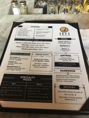 Menu photo 3 Itri Wood Fired Pizza Bar Bristol, PA