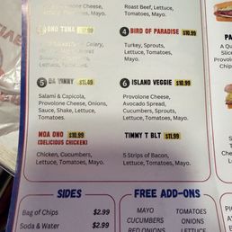 Menu as of 09/08/26
