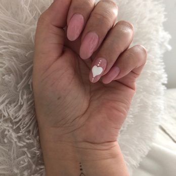 Omni Organic Nails - Dipping powder on natural nails. Happy Valentine's Day ! - Nail Salons Near Me - Orange, California