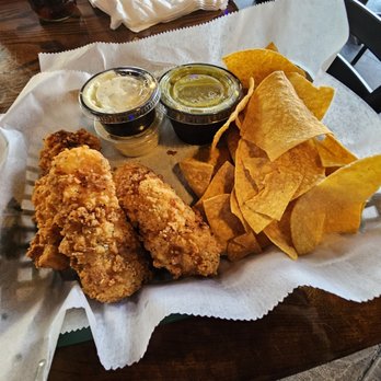 North River Tavern - Fish and chips with nacho chips instead of fries - Dive Bars Near Me - Sandy Springs, Georgia North River Tavern - Fish and chips with nacho chips instead of fries - Dive Bars Near Me - Sandy Springs, Georgia