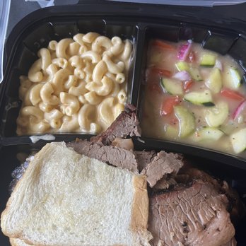 Ray's Real Pit BBQ Shack - The Max Smoked Mac & Cheese Cucumber Salad - Barbeque Near Me - Houston, Texas Ray's Real Pit BBQ Shack - The Max Smoked Mac & Cheese Cucumber Salad - Barbeque Near Me - Houston, Texas