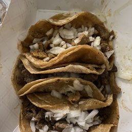 Steak and pork (no cilantro, picture doesn't do them justice)