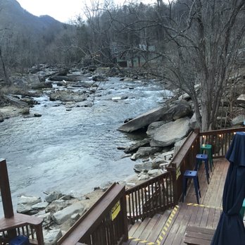 Chimney Rock Brewing - Outside on the patio - Breweries Near Me - Chimney Rock, North Carolina