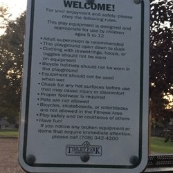Tinley Park Matt Kocher Playground - Rules for the park