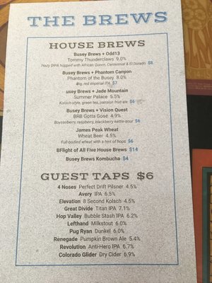 Menu photo 8 Busey Brews Nederland, CO Menu photo 8 Busey Brews Nederland, CO