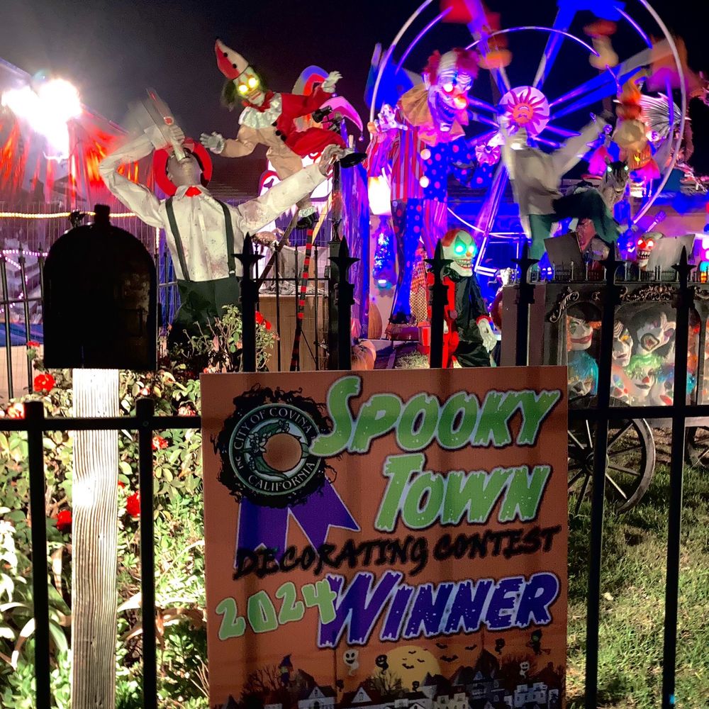 Maniac Mansion - Spooky town decorating contest winner 2024 - Haunted Houses Near Me - Covina, California